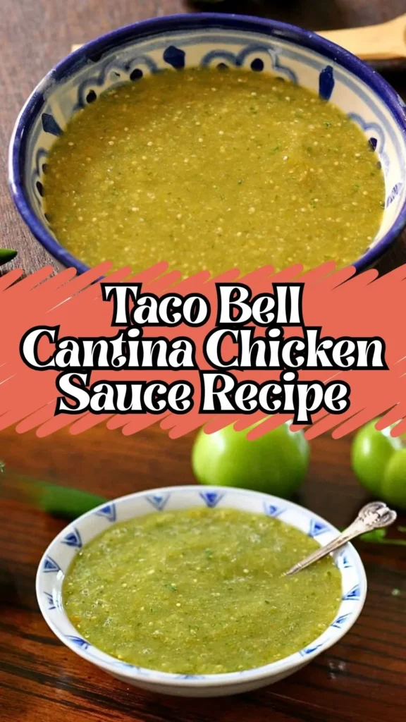 Taco Bell Cantina Chicken Sauce