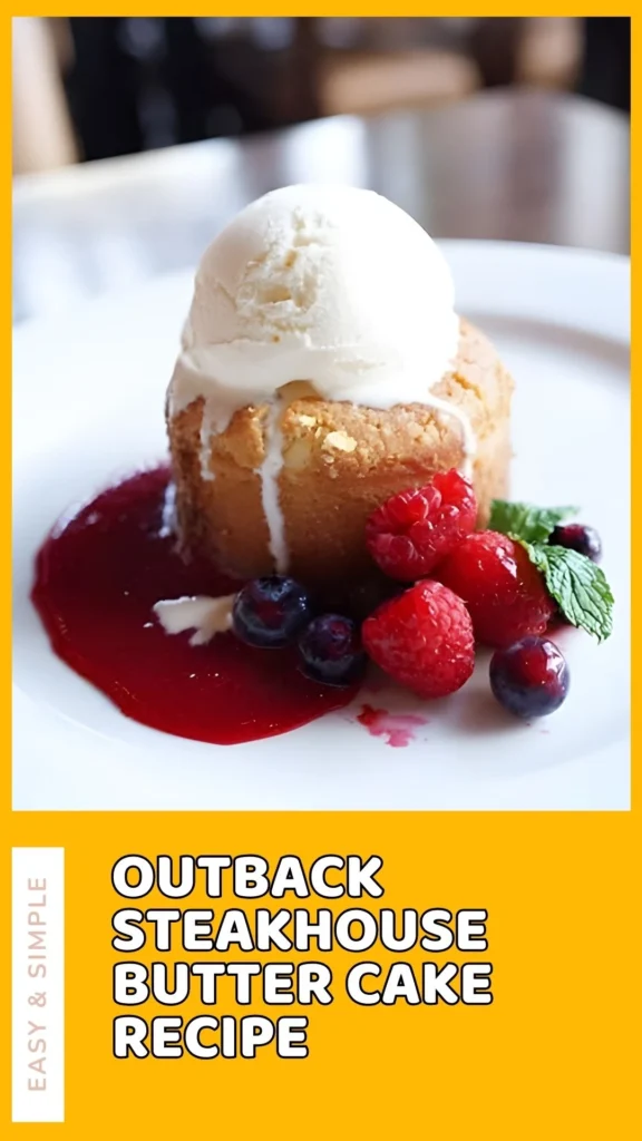 Restaurant-Style Outback Butter Cake (Soft, Gooey & Irresistible)