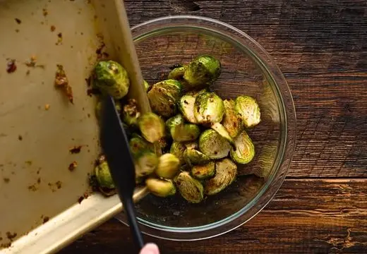 Air Fry the Brussels Sprouts