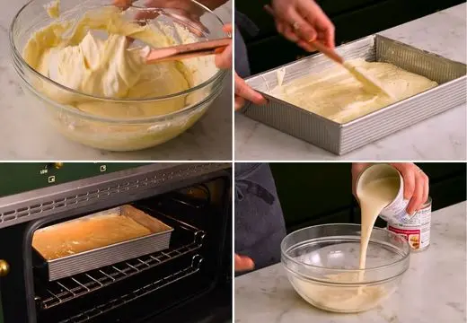 Baking and Soaking the Tres Leches Sponge