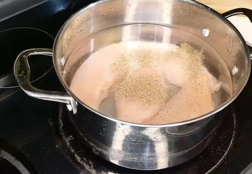 Boil and Shred the Chicken