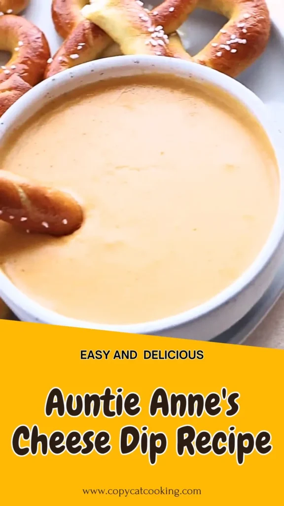 Copycat Auntie Anne's Cheese Dip Recipe