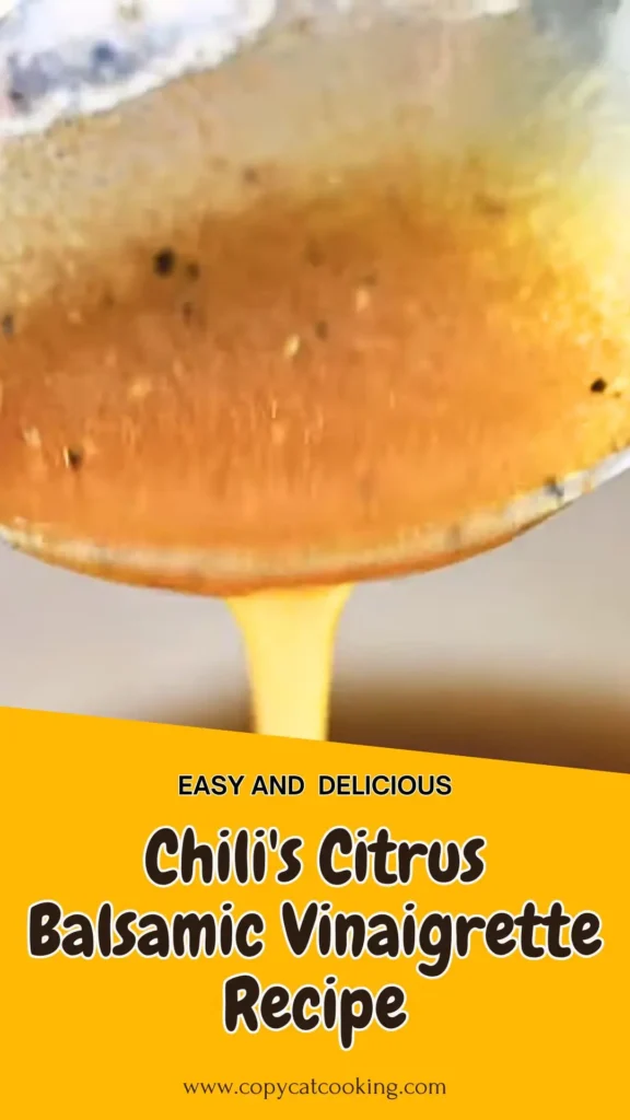 Copycat Chili's Citrus Balsamic Vinaigrette Recipe