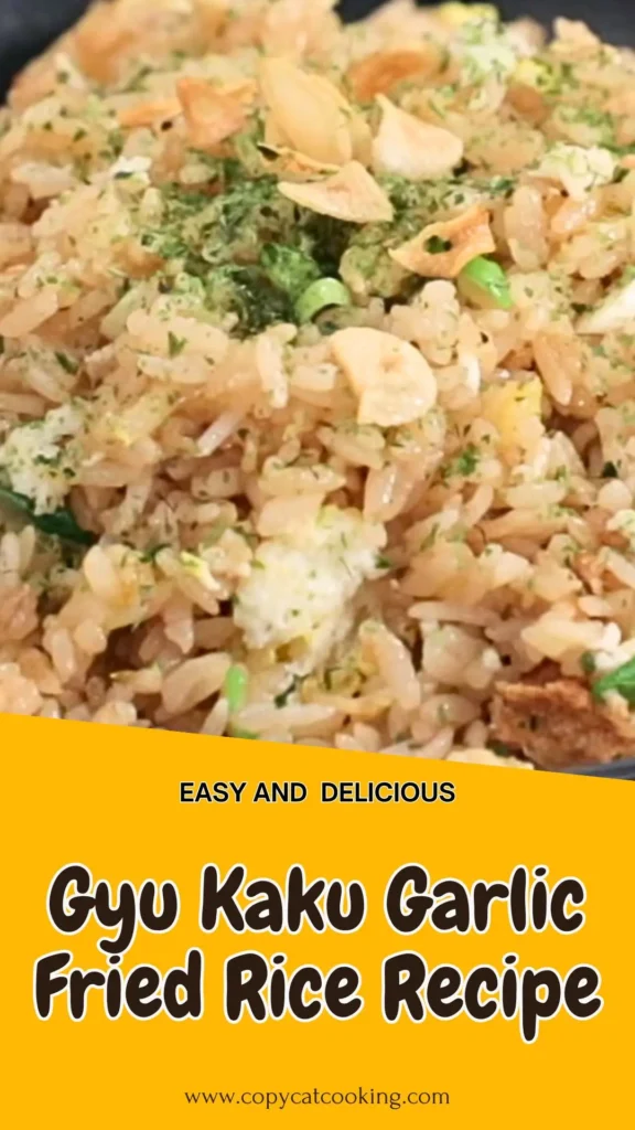 Copycat Gyu Kaku Garlic Fried Rice Recipe