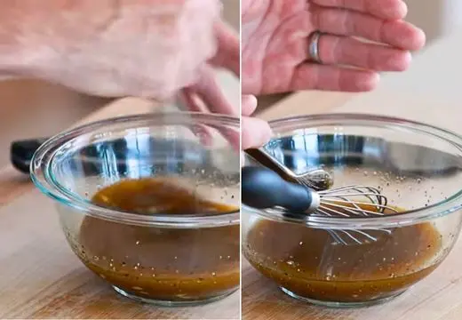 Emulsifying, Tasting, and Serving the Vinaigrette