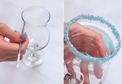 Applying-Piping-Gel-and-Sugaring-Glass-Rim