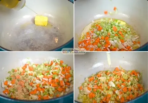 Sauté the Mirepoix
