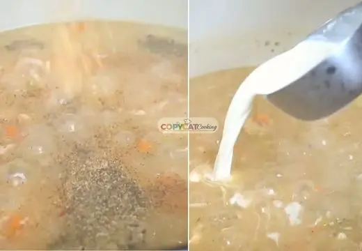 Season and Add Cream