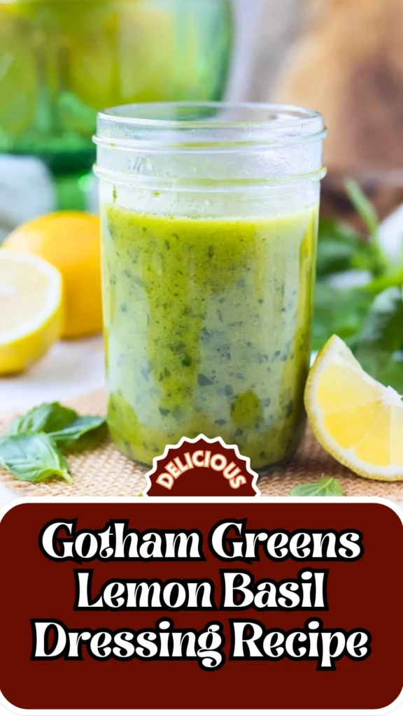 Gotham Greens Lemon Basil Dressing