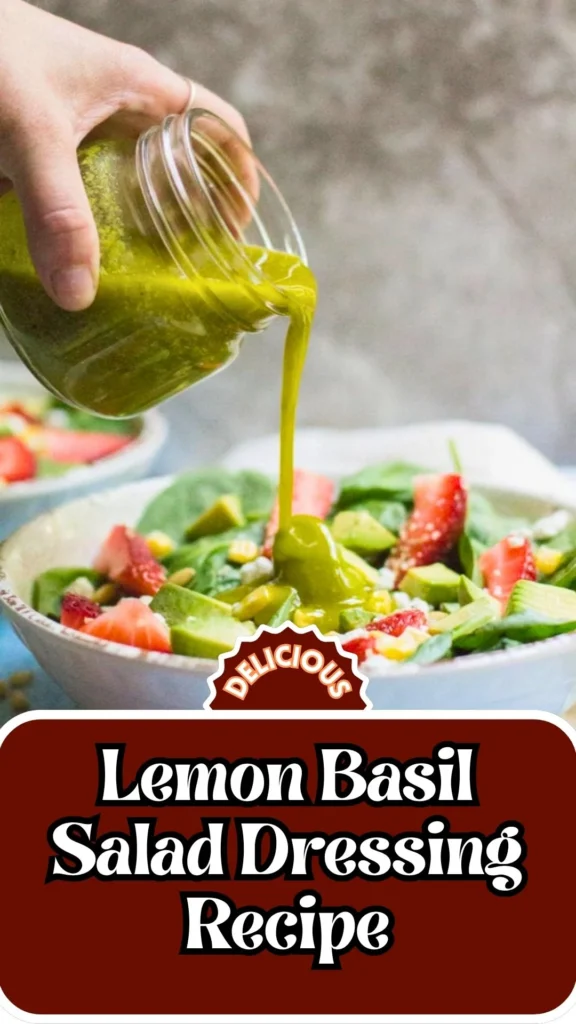 Lemon Basil Salad Dressing