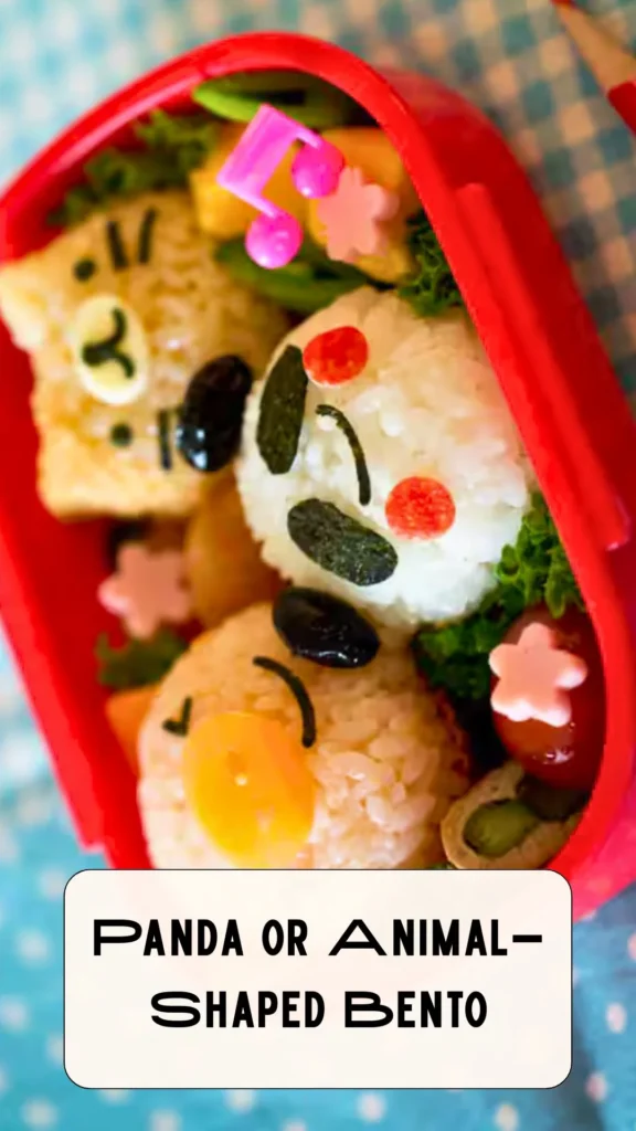 Panda or Animal-Shaped Bento